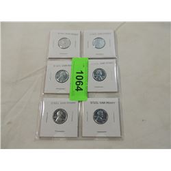 LOT 6 STEEL WAR PENNIES