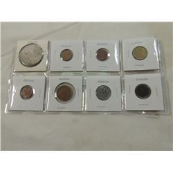 LOT 8 MISC FOREIGN COINS