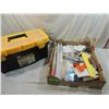 Image 1 : JACKPOT BOX TOOLBOX & MISC PAINTING SUPPLIES & TOO