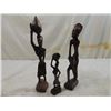 Image 1 : LOT 2 VINTAGE WOODEN DECORATIVE SCULPTURES