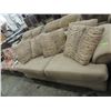 Image 1 : NICE FABRIC SOFA W/ DECORATIVE PILLOWS