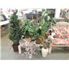 Image 2 : LOT 9 DECORATIVE FAUX PLANTS & FLORAL ARRANGEMENT