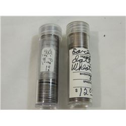 LOT 2  FULL ROLLS WHEAT & STEEL PENNIES