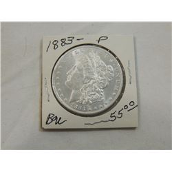 1883 MORGAN SILVER DOLLAR COIN