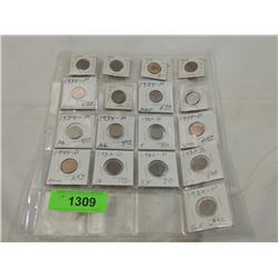 LOT 17 ASSORTED PENNIES