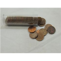 FULL ROLL CANADIAN PENNIES