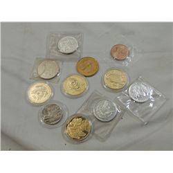 LOT 11 COMMEMORATIVE COINS & COPY COINS