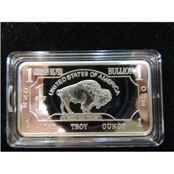 GERMAN SILVER 1 TROY OUNCE BISON BAR