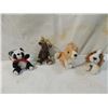 Image 1 : LOT 4 SMALL STUFFED ANIMALS