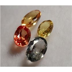 SAPPHIRES 4PCS MULTICOLOR 0.85CTW