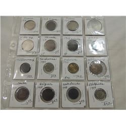 LOT 16 MISC FOREIGN COINS