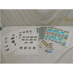 BOX LOT COLLECTOR STAMP SHEETS