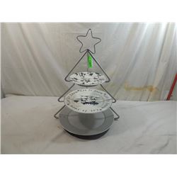 3 TIER PLATE TREE SERVING TRAYS