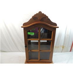 WOODEN DISPLAY WALL CABINET