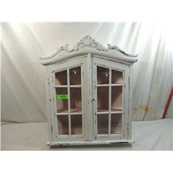 SHABBY CHIC DISPLAY WALL CABINET