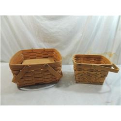 LOT 2 LONGABERGER WOVEN BASKETS