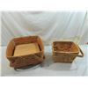 Image 2 : LOT 2 LONGABERGER WOVEN BASKETS