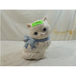 CERAMIC KITTEN COOKIE JAR