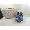 Image 1 : VINTAGE SMALL TRAVEL SUITCASE & ROLLER SKATES