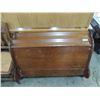 Image 1 : WOODEN SLEIGH TWIN SIZE BEDFRAME