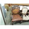 Image 2 : ANTIQUE LEATHER ARM CHAIR