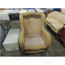 LARGE WICKER CHAIR