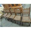 Image 1 : 5 VINTAGE CANE DINING CHAIRS
