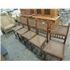 Image 2 : 5 VINTAGE CANE DINING CHAIRS