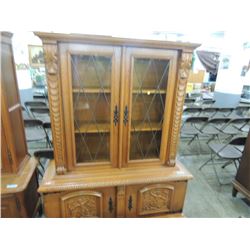 FLEMISH 1920-1940S BREUGHEL STYLE HUTCH ON CHEST