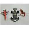 Image 1 : LOT 3 MISC SMALL COLLECTIBLES : CAR, PLANE, HORSE