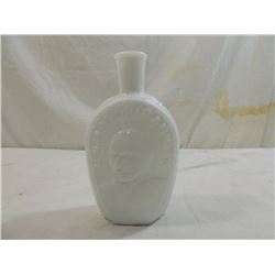 BENJAMIN FRANKLIN MILK GLASS BOTTLE