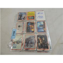 LOT 70 MISC 1980 STAR WARS TRADING CARDS