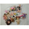 Image 2 : BOX LOT MISC SMALL DOLLS & ACCESSORIES