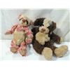 Image 2 : LOT 2 GANZ COTTAGE TEDDY BEAR & DOG