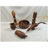 Image 2 : LOT 6 DECORATIVE WOODEN ITEMS