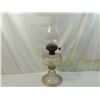 Image 1 : ANTIQUE CLIMAX GLASS OIL HURRICANE LAMP.