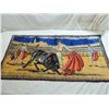 Image 1 : VINTAGE TAPESTRY BULL FIGHT TAPESTRY