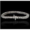 Image 3 : 14KT White Gold 9.25ctw Diamond Tennis Bracelet