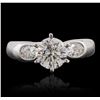 Image 1 : 18KT White Gold 1.78ctw Diamond Ring