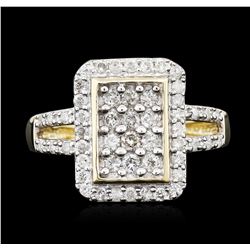 10KT Two-Tone Gold 0.75ctw Diamond Ring