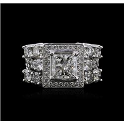 Platinum 4.01ctw Diamond Ring