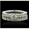 Image 1 : 14KT White Gold 2.67ctw Diamond Engagement Wedding Set