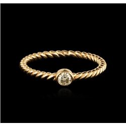 14KT Rose Gold 0.09ct Diamond Ring