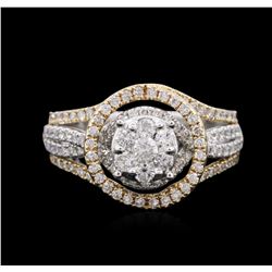 14KT Two-Tone Gold 0.73ctw Diamond Ring