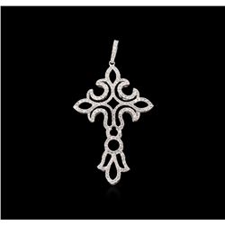 0.93ctw Diamond Pendant - 18KT White Gold