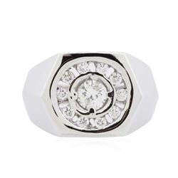 14KT White Gold 0.64ctw Diamond Ring