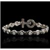 Image 1 : 14KT White Gold 3.00ctw Diamond Tennis Bracelet