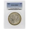 Image 1 : 1887 PCGS MS64 Morgan Silver Dollar