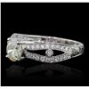 Image 2 : 18KT White Gold 1.64ctw Diamond Ring