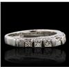 Image 2 : 18KT White Gold 0.80ctw Diamond Ring
